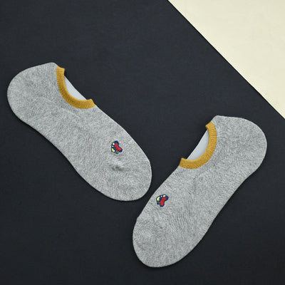 Little Heart Grey Socks Men Sock ERL   
