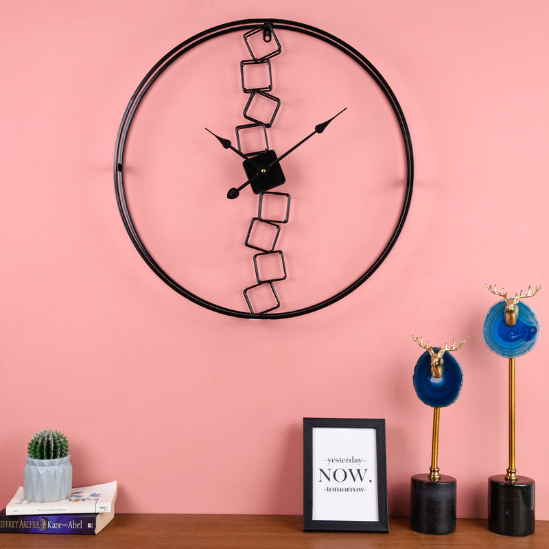Stacked Blocks Stylish Wall Clock