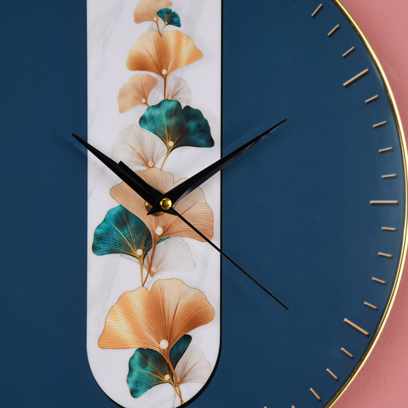 Artistic Aqua Blue Wall Clock Wall Clocks June Trading   
