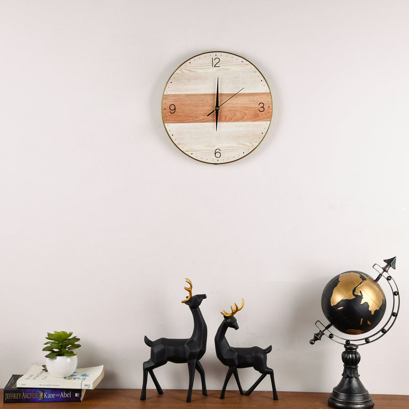 Colour Panelled Premium Wall Clock Wall Clocks June Trading   