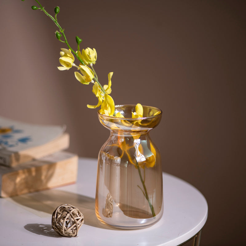 Timeless Prismatic Glass Vase Vases June Trading Golden Prismatic  