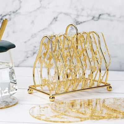 Golden Elegance Dish Holder