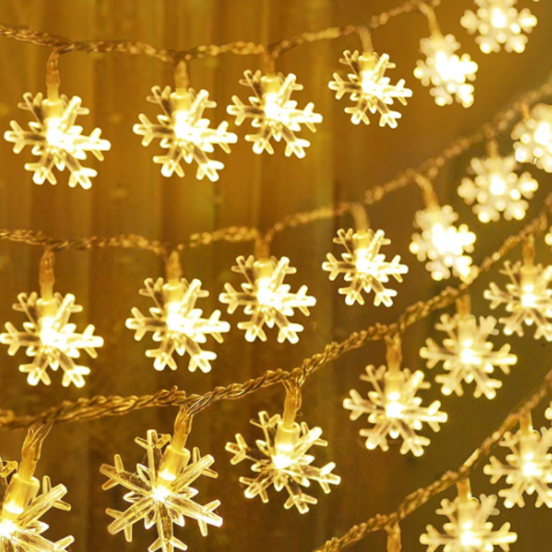 Snowflake Sparkle String Lights