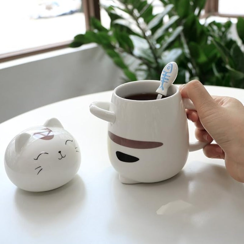Cat Cuddle Ceramic Cup