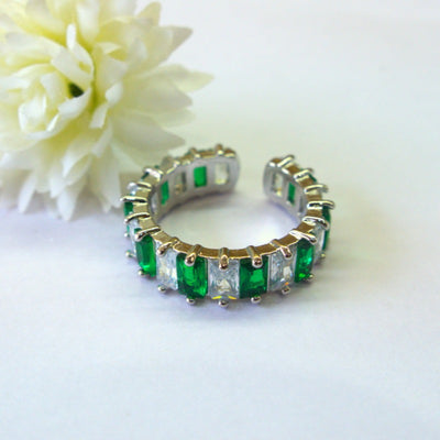 Chic Statement Ring - Emerald