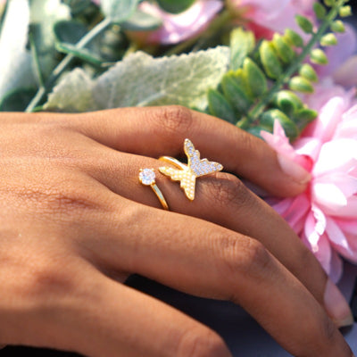 Chic Statement Ring  - Big Butterfly