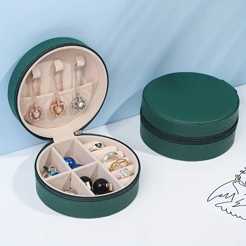 Mini Circular Jewellery Box