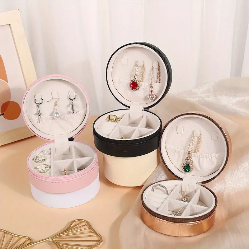 Mini Circular Jewellery Box