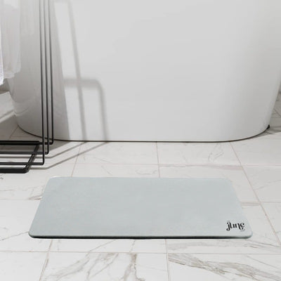 ZenStone Ultra-Absorbent Bath Mat - Ash | Secure Grip | Eco-Friendly