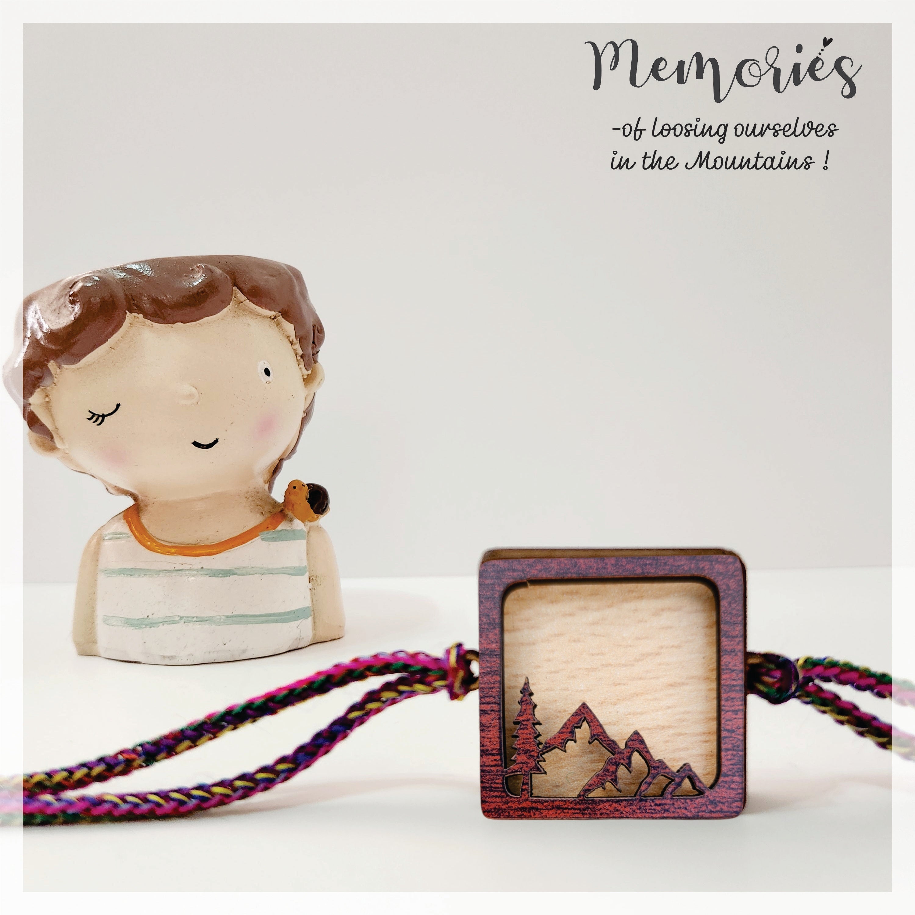 Photo Magnet Rakhi  - Into the Mountains Rakhis The June Shop Dark  