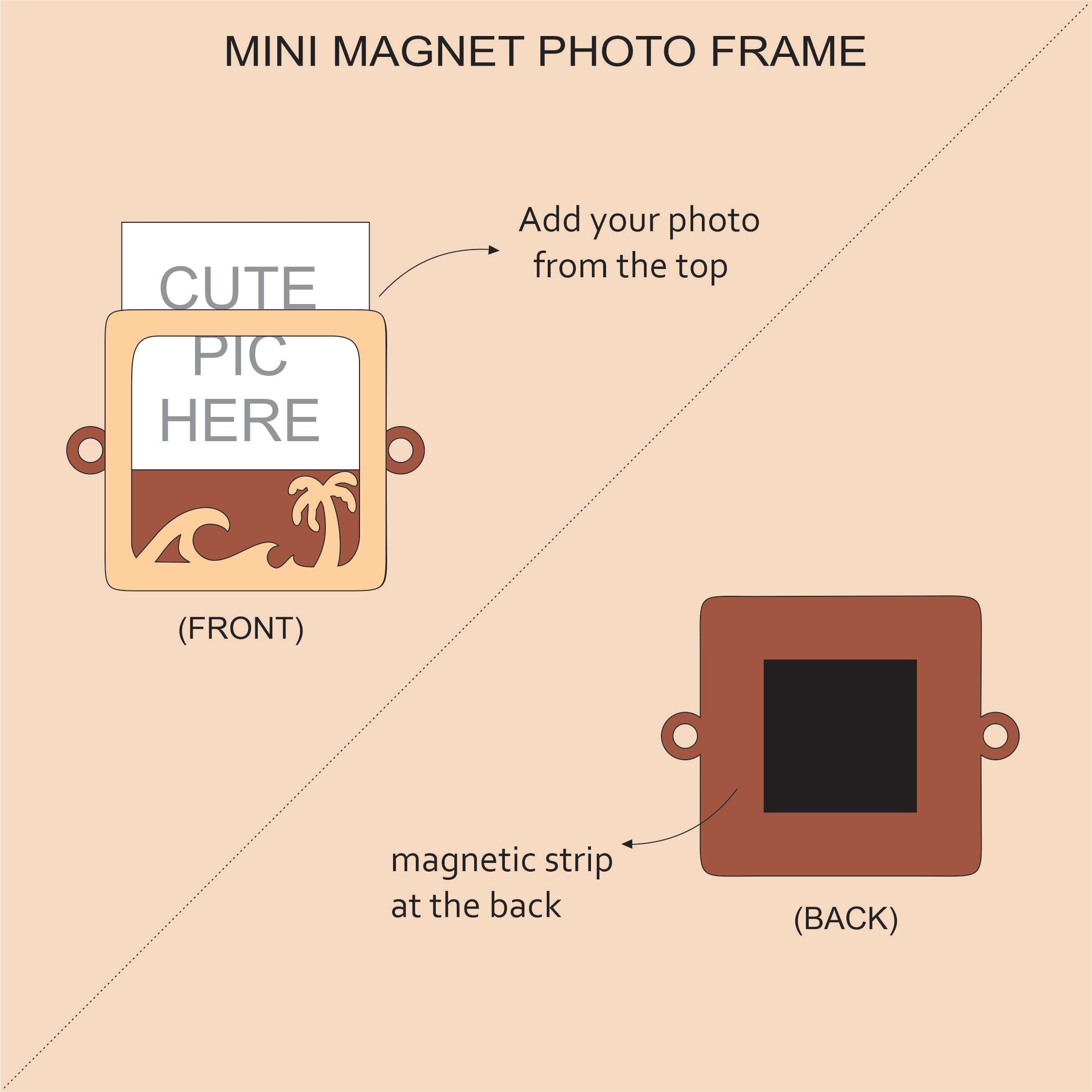Photo Magnet Rakhi  - Into the Mountains Rakhis The June Shop   