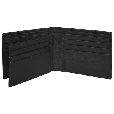 PDM Leather Credit Cards ID Holder Bifold Wallet, Black Wallet Portlee   