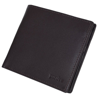 PDM Leather Credit Cards ID Holder Bifold Wallet, Brown Wallet Portlee   
