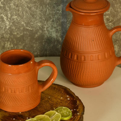 Traditional Terracotta Coffee Mugs
