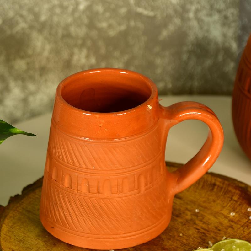 Traditional Terracotta Coffee Mugs