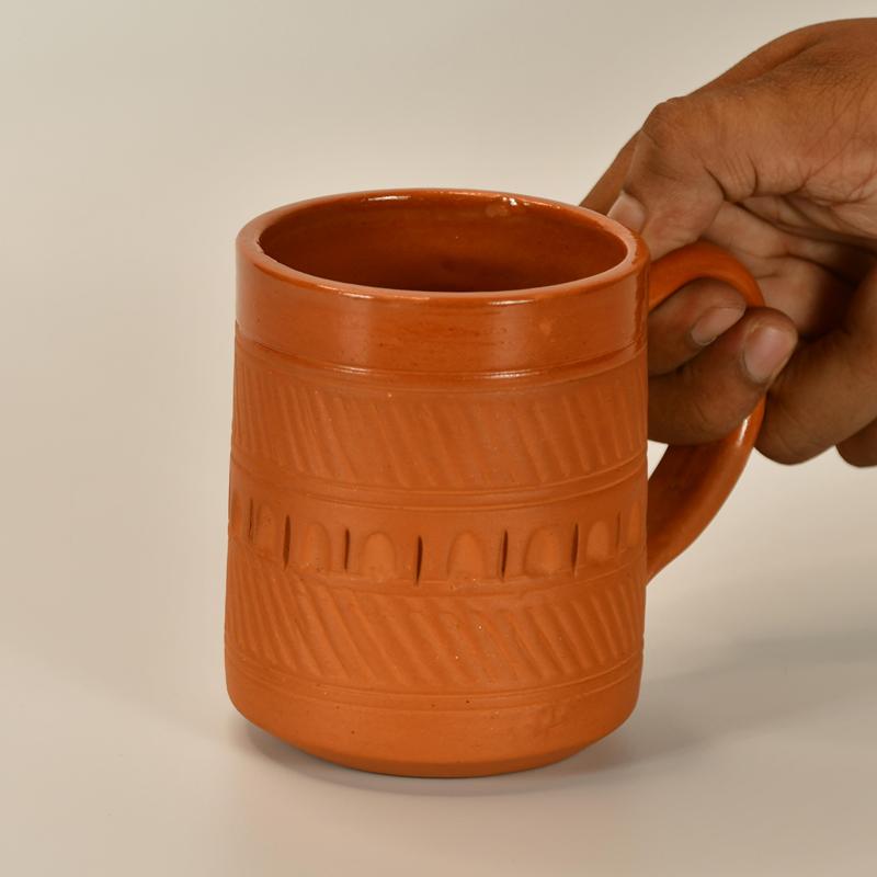 Traditional Terracotta Coffee Mugs