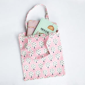 Adorable Doodle Pink Tote Bag Tote Bag ERL   