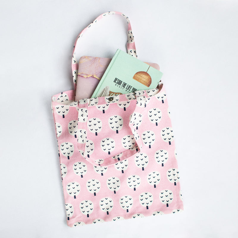 Adorable Doodle Pink Tote Bag Tote Bag ERL   