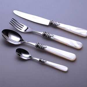 Ivory Accent Regal 24 Piece Cutlery Set Cutlery June Trading   