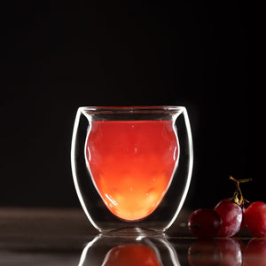 Hammered Texture Double Walled Glass Glasses June Trading   