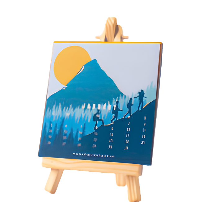 Yearly calendar easel