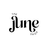The June Shop logo