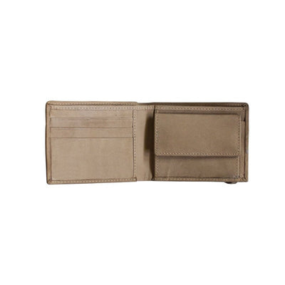 Sand Walker - Bi Fold Leather Wallet Wallet Pipa Box   