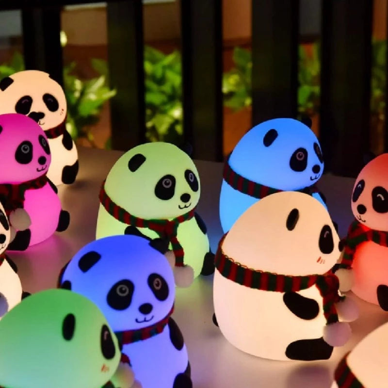 Silicon Touch Panda Lamp Desk Lamps Coral Tree   