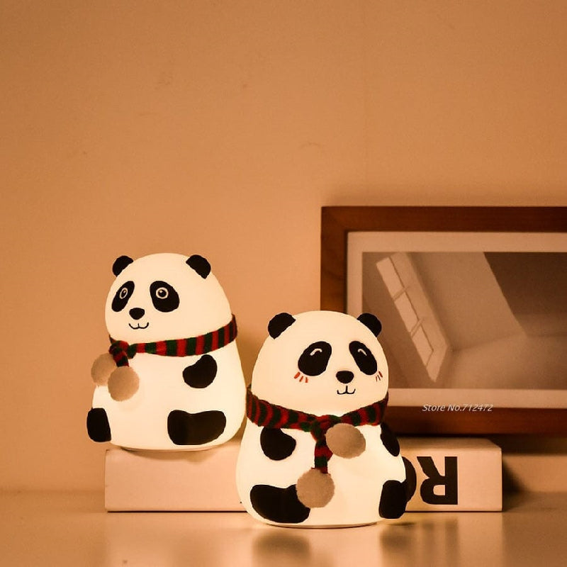 Silicon Touch Panda Lamp Desk Lamps Coral Tree   