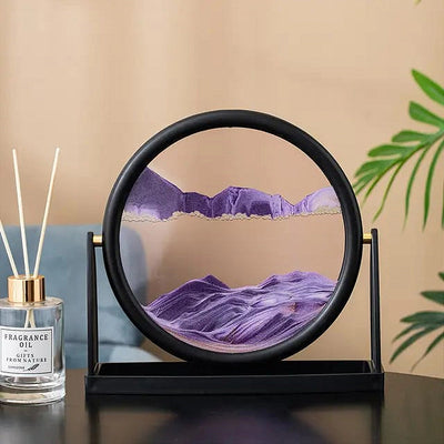 Rotating Moving Sandscape Decorative Desk Organisers Coral Tree   