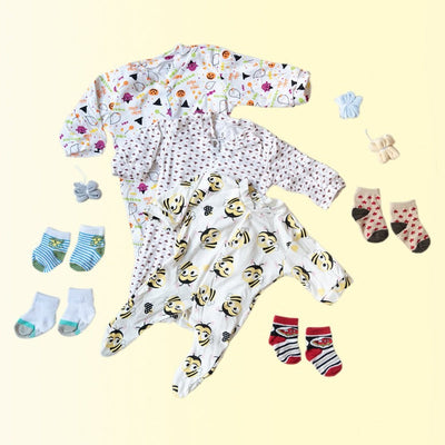 Baby Halloween Print Romper Set - (Pack of 10) Baby Gift Set June Trading   