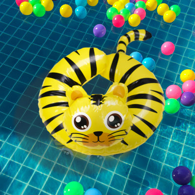 Cute Tiger Inflatable Swim Ring For Kids Swimming Tubes ERL   