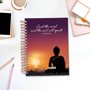 Undated Yearly Planner - Quite The Mind (2023 Collection) + Ultimate Sticker Book Undated Planners June Trading   