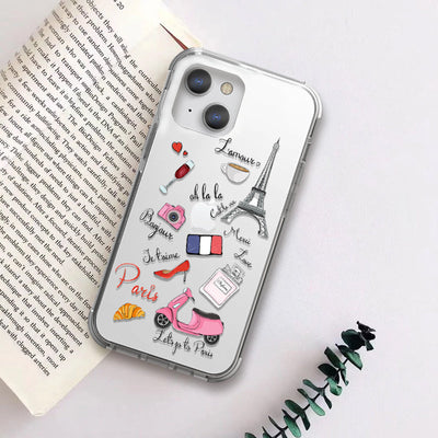 Love Of Paris iPhone XS Clear Shockproof Case iPhone XS June Trading   