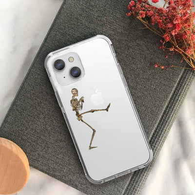 Skeleton iPhone XS Clear Shockproof Case iPhone XS June Trading   