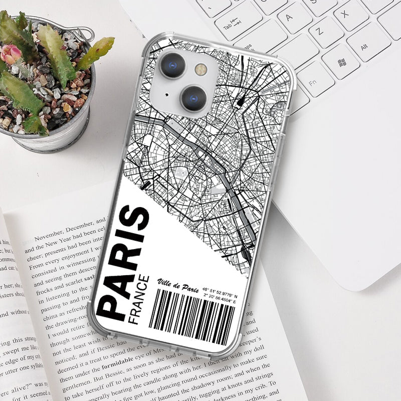 Paris France iPhone 11 Pro Max Clear Shockproof Case iPhone 11 Pro Max June Trading   