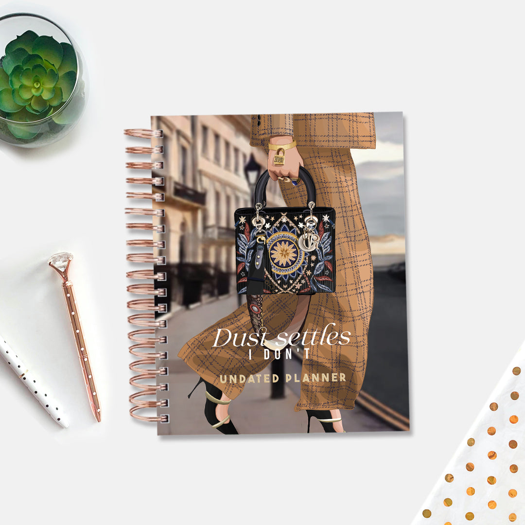 Undated Yearly Planner - Dust Settles, I Don't + Ultimate Sticker Book