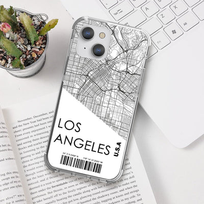 Los Angeles iPhone XS Clear Shockproof Case iPhone XS June Trading   