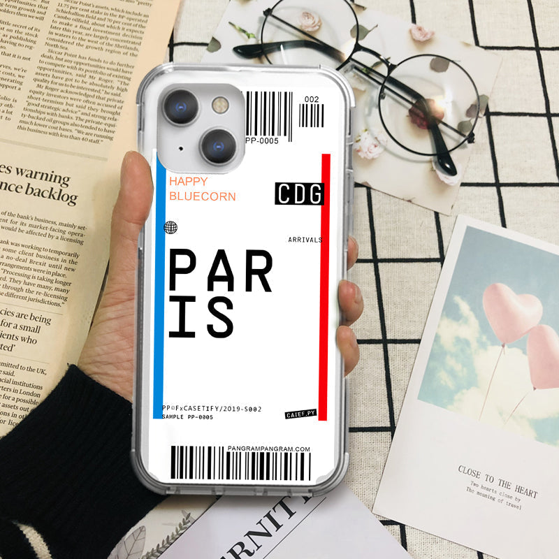 Paris CDG iPhone XS Clear Shockproof Case iPhone XS June Trading   