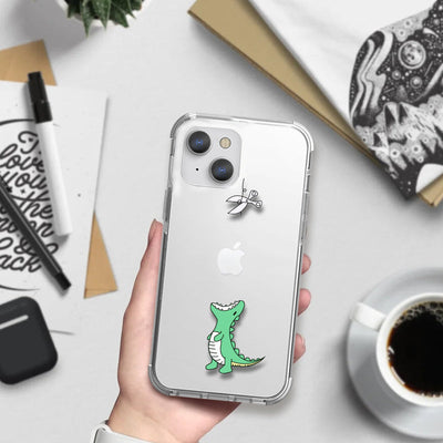 Dino Eater iPhone XS Clear Shockproof Case iPhone XS June Trading   