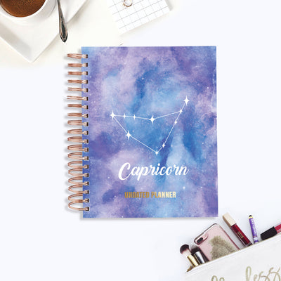 Undated Yearly Planner - Capricorn (2023 Collection) + Ultimate Sticker Book Undated Planners June Trading   