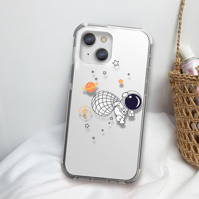Spaceman Collects Stars iPhone 11 Pro Max Clear Shockproof Case iPhone 11 Pro Max June Trading   