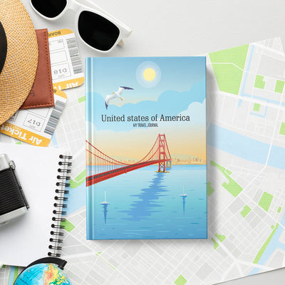United States of America - Travel Journal for Long Journey (30 Days) Travel Journals June Trading   