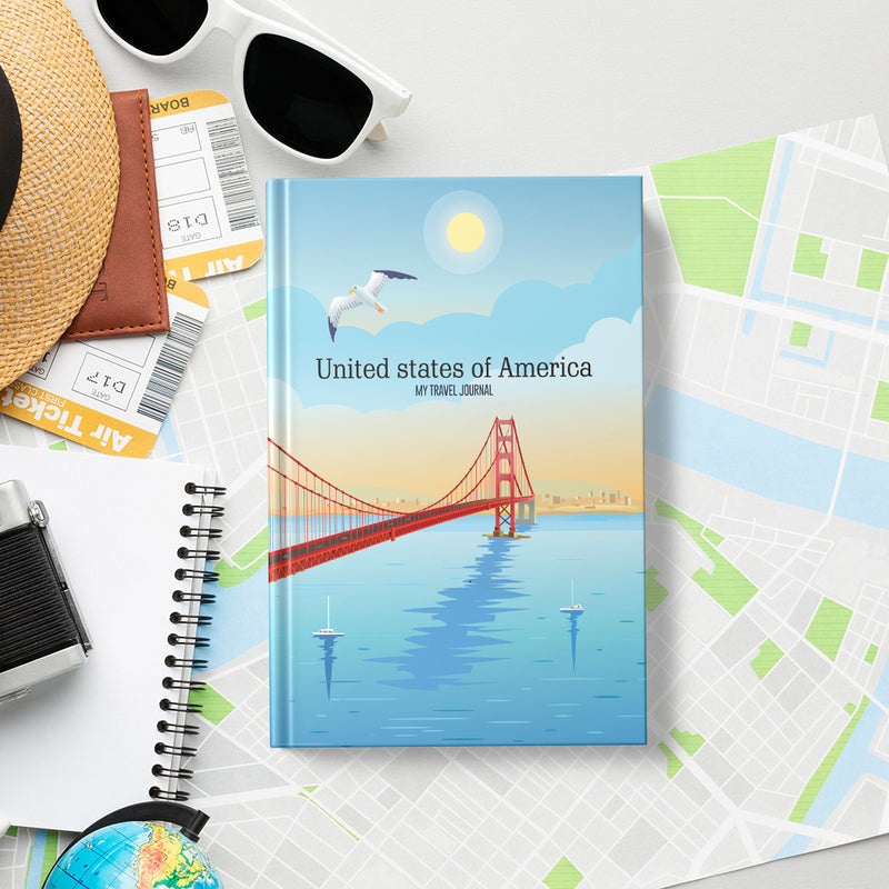 United States of America - Travel Journal for Long Journey (30 Days) Travel Journals June Trading   