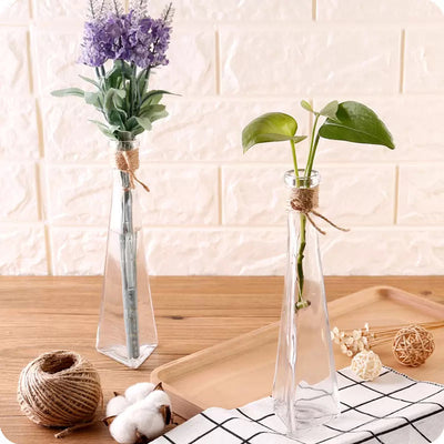 Triangular Testube Long Vase (Set of 2) Vases June Trading   
