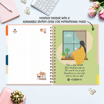 Undated Yearly Planner - A Winner Is A Dreamer Undated Planners June Trading   