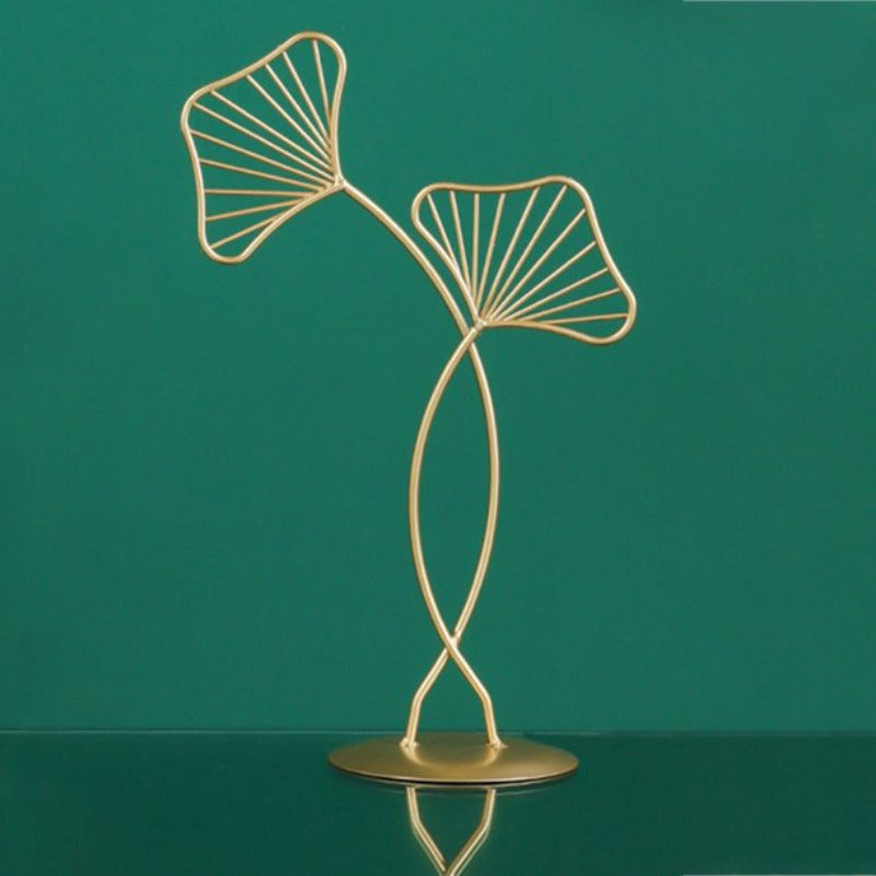 Ornamental Gingko Leaf Sculpture Artifacts June Trading Leaf Poise  