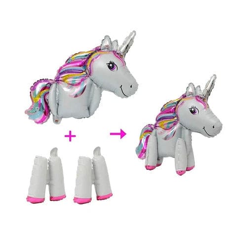 White Unicorn Balloon