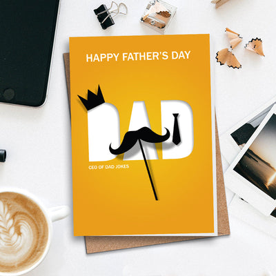 CEO of Dad Jokes - Fathers Day Greeting Cards Greeting Card June Trading   