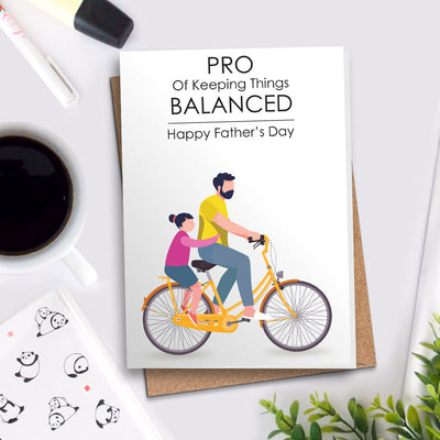Pro Of Keeping Things Balanced - Fathers Day Greeting Cards Greeting Card June Trading   